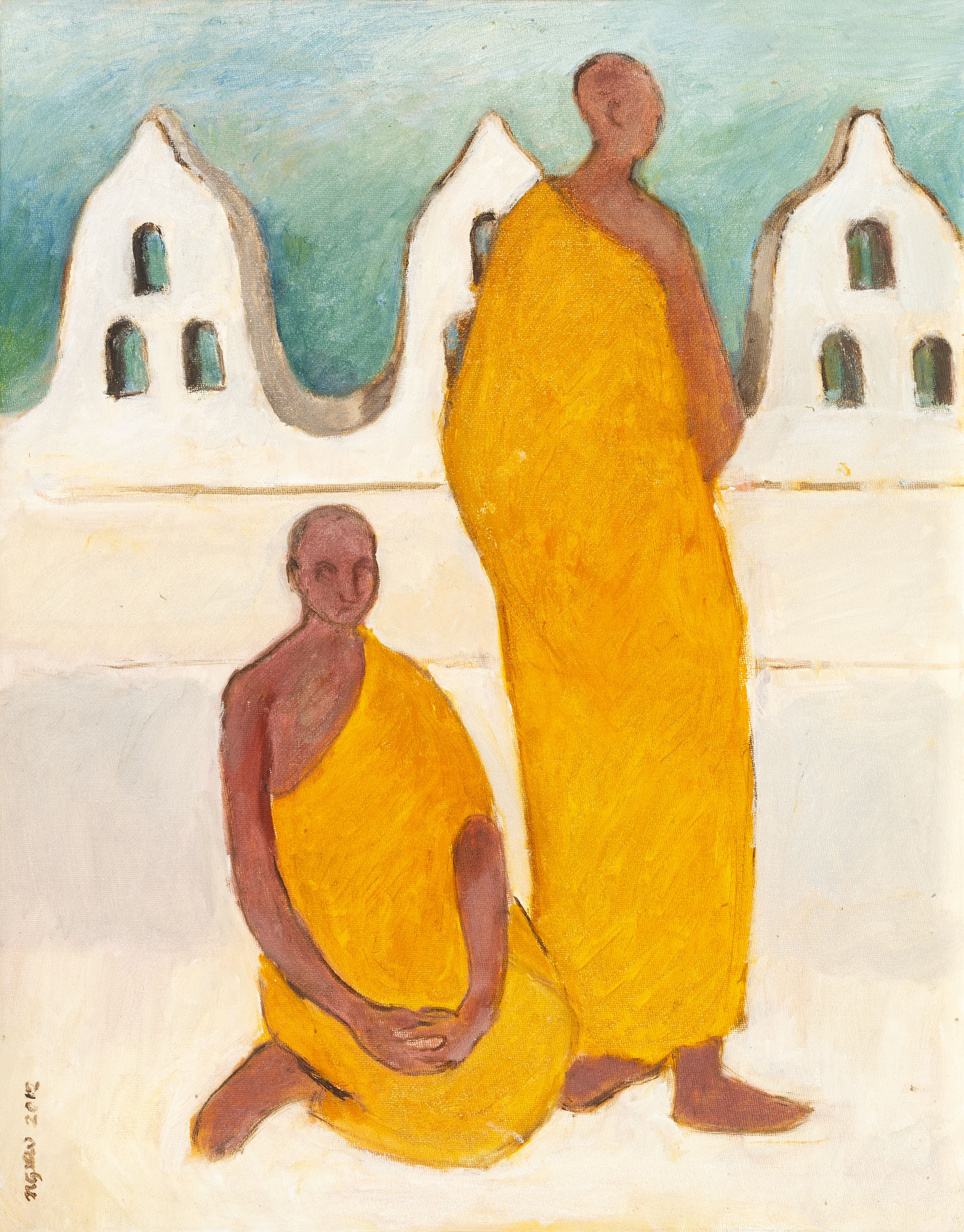 Monks by the Kandy Lake